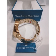 TechnoMarine #MoonSun Unisex Stainless Steel Quartz Gold-tone #TM 117030