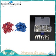 260Pcs 16-14 AWG Red Blue Wire Connector Insulated Fork Terminal Lugs Battery Terminals Set Wire Ter