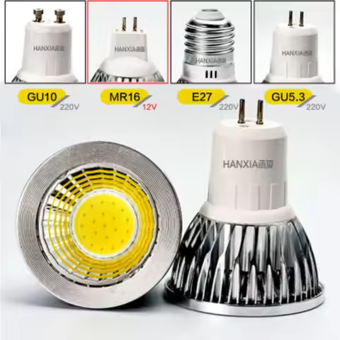 Super Bright LED Spotlight Bulb GU10 Light Dimmable Led 220V AC 15W 9W 12W LED GU5.3 GU10 COB LED la