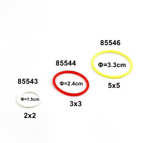 MOC Building Blocks Technical Parts 85543 85544 85546 Rubber Belt 2x2 3x3 5x5 Band 15mm 24mm 33mm Ch