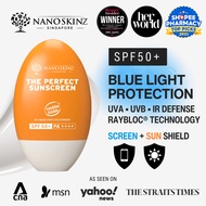 Nano Skinz SG Perfect Sunscreen SPF50+ 50ML - UVA, UVB, Blue Light Sun Protection, Supports Healthy 