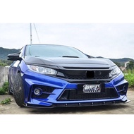 CIVIC 2016-2022 FC450 BUMPER DIFFUSER LIP BLACK/CARBON