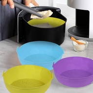 17/20cm Air Fryer Silicone Pot Air Fryers Oven Baking Tray for Pizza Fried Chicken Reusable Air Frye