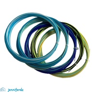 JENNIFERDZ Colorful Rainbow Badminton String, Elastic Colorful Badminton Racket Strings, High Elasti
