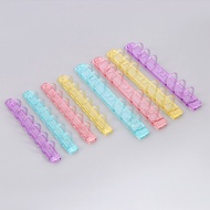6 Hole A4 Color Plastic Binder Binder Binder Accessories Candy Plastic Rubber Ring Binding Buckle Bi