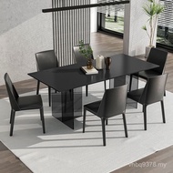 Taiwan Black Suspended Dining Table Dining Table Dining Table Simple Iwashima Small Apartment Board 