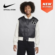 Nike Kids' Sportswear (Girls') Varsity Jacket - Black