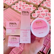 (NEW EDISI ) PINK & BELLE SOAP 65G / PINK &  BELLE EMULSION, TREATMENT , BOOSTER , SCRUB