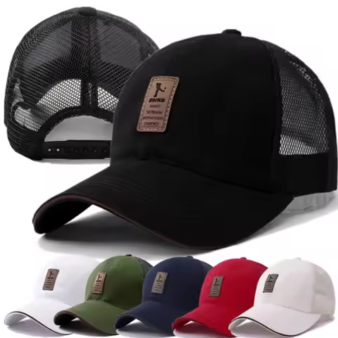 Leisure Mesh Baseball Cap Summer Sun Hat For Men Men Women Adjustable Mesh Cap Shading Simplicity Tr
