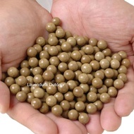 Slingshot Bullets Slingshot Ammo Hard Mud Balls 9mm 100 PCS Yellow survival Slingshot bullets