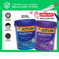 FREE 7" ROLLER SET # Jotun Majestic True Beauty Sheen / Beauty Matt 20L # Indoor Wall # Washable