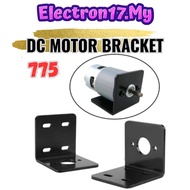 DC Motor Mounting Bracket L Shape Metal Bracket Black Motor Support Fixed for 775