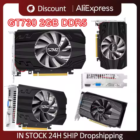 GT730/GT210/GT730 2GB DDR5 Graphics Card 128 Bit Video Card VGA HDMI-Compatible Desktop Graphics Car