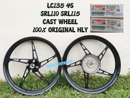 100% ORIGINAL HLY CAST WHEEL YAMAHA LC135 4S 4 SPEED SRL110 Z ZR SRL115 SPORT RIM SPORTRIM ORI 1S8 HONG LEONG YAMAHA