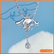 JOJO COCO Korean Cartoon Cinnamon Dog Tassel Necklace Pendant