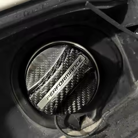 3K Carbon Fiber Fuel Tank Oil Filler Cover Cap Trim Fuel Tank Cap Cover Decorative For BMW F30 F10 F
