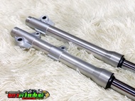 กระบอกโช๊คหน้ากลึง+แกนโช๊คหน้า พร้อมใส่ ดิสเบรคหน้า สำหรับรถเวฟ125R/S/i ไฟเลี้ยวบังลม /เวฟ100s อะไหล