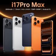 I17 Pro Max Smartphone 8GB+256GB 7.3inch 8000mAh Cellphone HD camera Android Phone