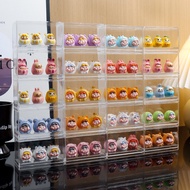 Cute Transparent Storage Box Multi-Layer Desktop Decoration Dust-Proof Display Rack Figure Mystery B