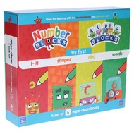 Numberblocks & Alphablocks：我的第一套數字和字母 可擦拭 4 本書套盒（含筆）**有輕微損毀，請留意圖片展示位置**