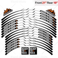 ใหม่🧡สติกเกอร์ล้อรถจักรยานยนต์สะท้อนแสงสติ๊กเกอร์ลายขอบรถมอเตอร์ครอสสำหรับ KTM 1290 SUPER ADVENTURE