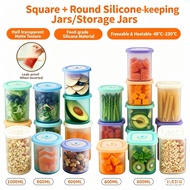 Silicone storage jars, Storage boxes and dispensing boxes