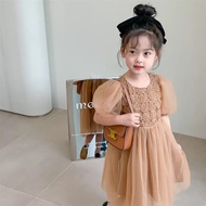 Dress anak perempuan premium bahwanya tutu tile lengan pendek tangan balon fashion anak cewek | Dr