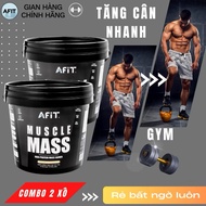 Combo 2 Buckets of Muscle Mass Gainer Powder + Shaker Gift Mass Gainer Protein Mass Protein