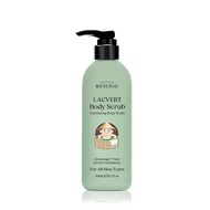 BEYOND Lacvert Body Scrub (Green Tea, 10.1fl oz) - Exfoliating Body Wash & Shower Gel, Korean Skin C