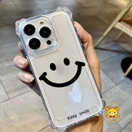 Cartoon Smile Face Clear Casing For Vivo Y19s 4G Y300 Y37 V40 Pro Lite V40E Y200 X200 Pro Mini Y28 i