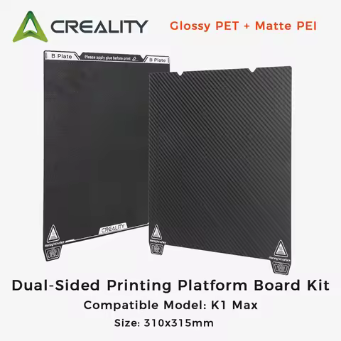 Creality K1 Max Dual-Sided Printing Platform Board Kit Glossy PET & Matte PEI Printing Platform Boar