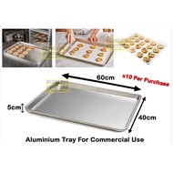 (10 Pcs) Aluminium Tray Baking Tray for Industry Commercial Oven | Tray Oven | Dulang Aluminium Besa