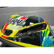 2025 AGV pista gp rr/r Safety Helmet Air Inlet Electroplating Carbon Fiber Film