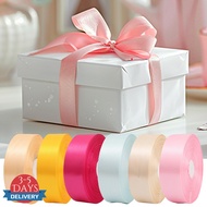 [3-5 DAYS DELIVERY]91M/Roll Polyester Satin Ribbon | Champagne Gold/Rose Red/9 Colors | Gift Wrappin