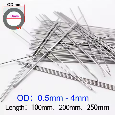 304 stainless steel precision Capillary pipe Seamless Straight tube 0.5x0.3mm 0.8x0.6mm 2x1mm 3x2mm 