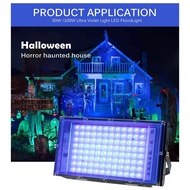 UV Ultraviolet Spotlight 395nm LED 220V EU Plug Floodlight Indoor Outdoor Decoration check fake mone