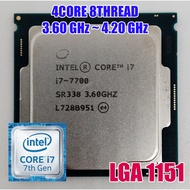 [ Used ] Intel® Core™ i7-7700 CPU Processor / LGA1151 / 7th GEN / 4 Core 8 Thread / 3.60 GHz / Intel