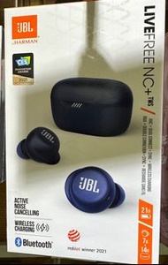 JBL 藍芽耳機 Live Free NC+ TWS 真無線藍牙耳機 藍色