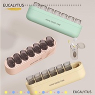 EUTUS Weekly Pill , Moisture Proof Detachable Pills Box, Durable Medicine Tablet Storage Large Capacity Pill Organizer Travel