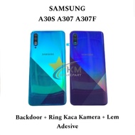 Backdoor Cover Samsung A30S A307F Casing Rear Cover Plus Camera GlassRing Phone Case