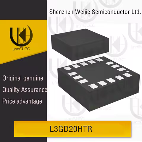 Original L3GD20HTR 3-Axis Gyroscope | ±250/500/2000dps | 16-bit SPI/I2C | LGA-16