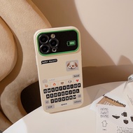 Iphone case camera frame Dog keyboard 6 7 8 plus x xr xs 11 12 13 14 15promax - st2010