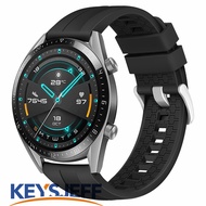 22mm Watch Straps Compatible with Samsung Galaxy Watch 46mm/Huawei Watch GT 3/Samsung Gear S3 Classic/Samsung S3 Frontier Quick Release Silicone Sport Watch Strap  KJ71005