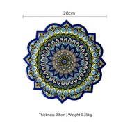 OMK 8 inch Ceramic pot mat table mat with a diameter of 21cm placemats & Coasters