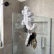 [SH] Gecko Hanging Hook Gecko Bathroom Hook Gecko Bathroom Glass Door Hook 3d Shape Towel Robe Hange