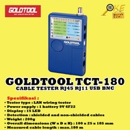 GOLDTOOL TCT-180 Cable Tester RJ45 RJ11 USB BNC