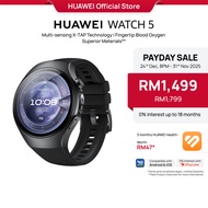 HUAWEI WATCH 5 Smartwatch | Multi-sensing X-TAP Technology | Fingertip Blood Oxygen | Intuitive Smar