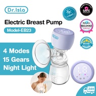 Dr.isla Pompa ASI Elektrik 180ml Botol 4 Modes & 15 Gears Tanpa Kabel otomatis Portabel pompa asi 15