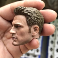 1/6 Soldier Head Carving Model Captain America Chris Evans Head Carving Exquisite Workmanship