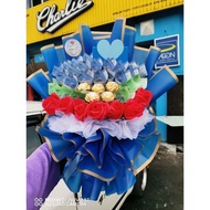 bouquet duit Rm50, rose soap dan coklat